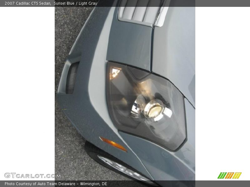 Sunset Blue / Light Gray 2007 Cadillac CTS Sedan