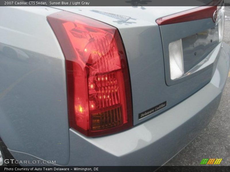 Sunset Blue / Light Gray 2007 Cadillac CTS Sedan