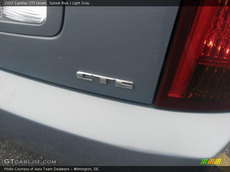 Sunset Blue / Light Gray 2007 Cadillac CTS Sedan