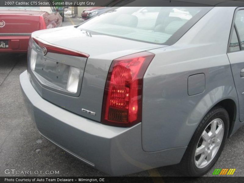 Sunset Blue / Light Gray 2007 Cadillac CTS Sedan