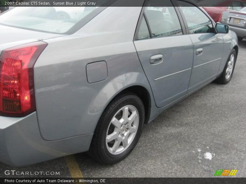 Sunset Blue / Light Gray 2007 Cadillac CTS Sedan