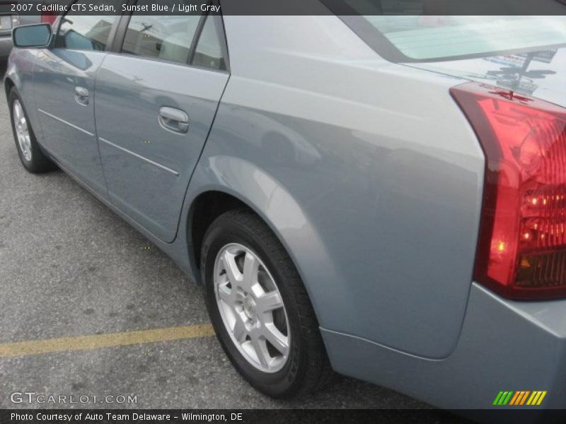 Sunset Blue / Light Gray 2007 Cadillac CTS Sedan