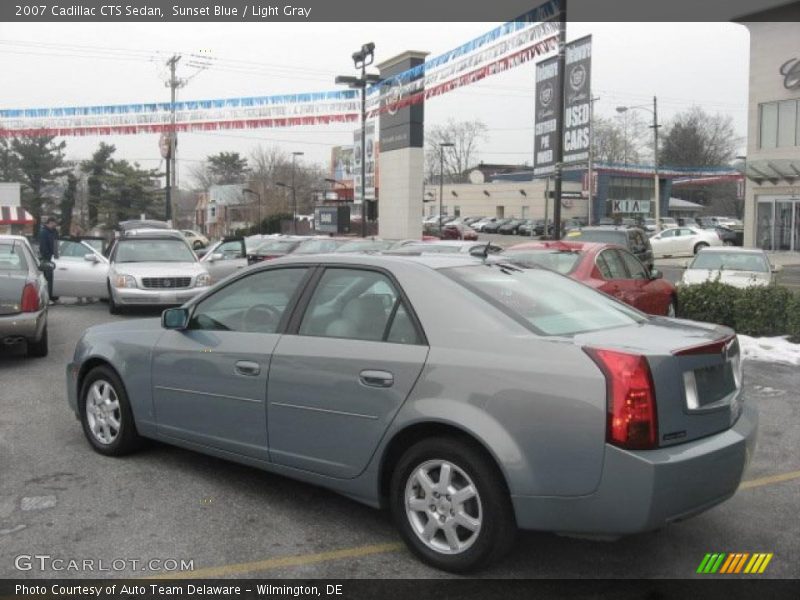 Sunset Blue / Light Gray 2007 Cadillac CTS Sedan