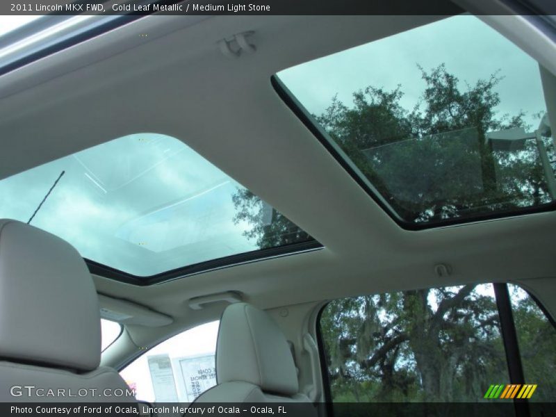 Sunroof of 2011 MKX FWD