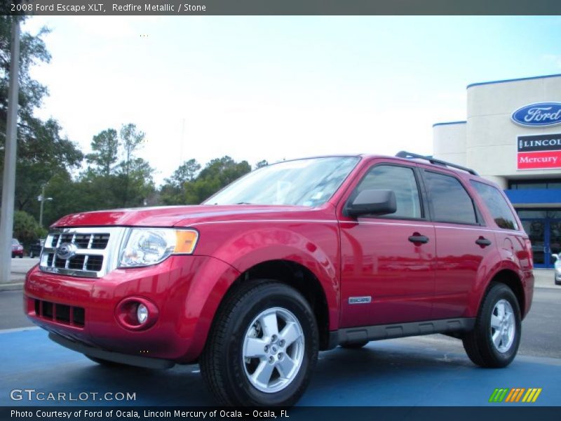 Redfire Metallic / Stone 2008 Ford Escape XLT