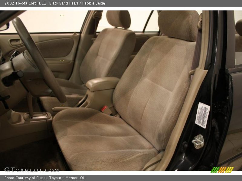 Black Sand Pearl / Pebble Beige 2002 Toyota Corolla LE