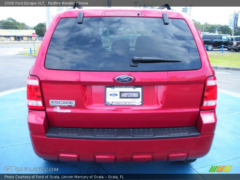 Redfire Metallic / Stone 2008 Ford Escape XLT