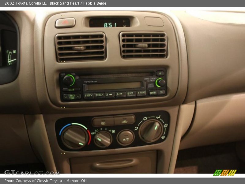Black Sand Pearl / Pebble Beige 2002 Toyota Corolla LE