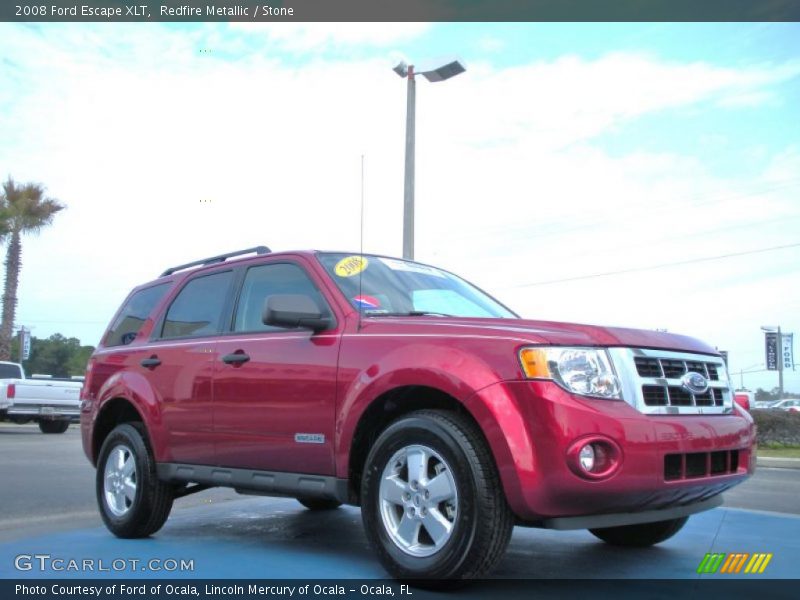 Redfire Metallic / Stone 2008 Ford Escape XLT