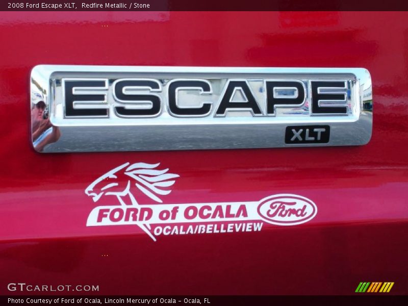Redfire Metallic / Stone 2008 Ford Escape XLT