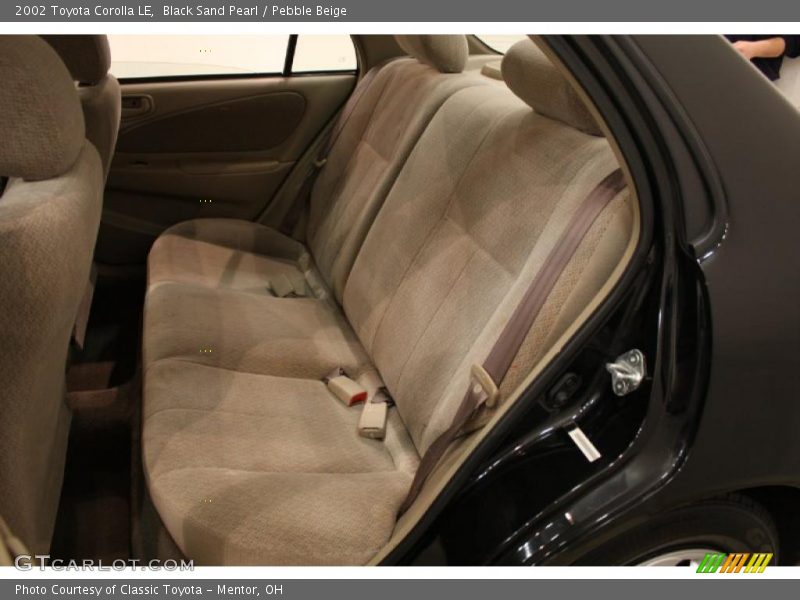 Black Sand Pearl / Pebble Beige 2002 Toyota Corolla LE