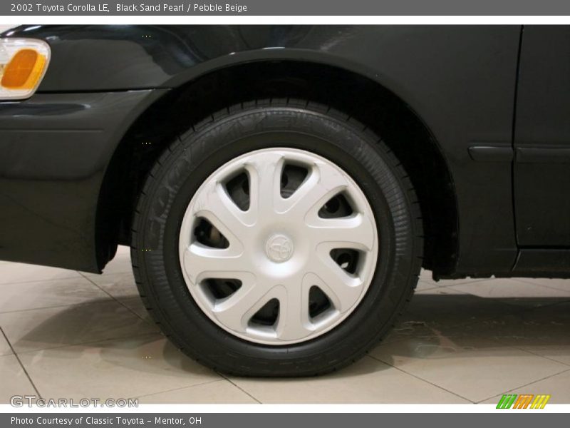 Black Sand Pearl / Pebble Beige 2002 Toyota Corolla LE