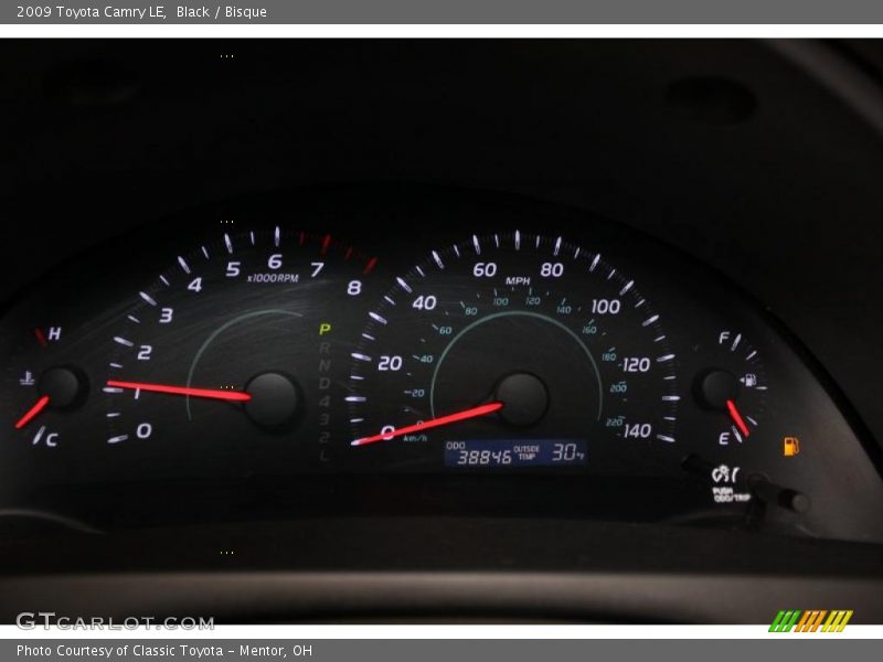 Black / Bisque 2009 Toyota Camry LE