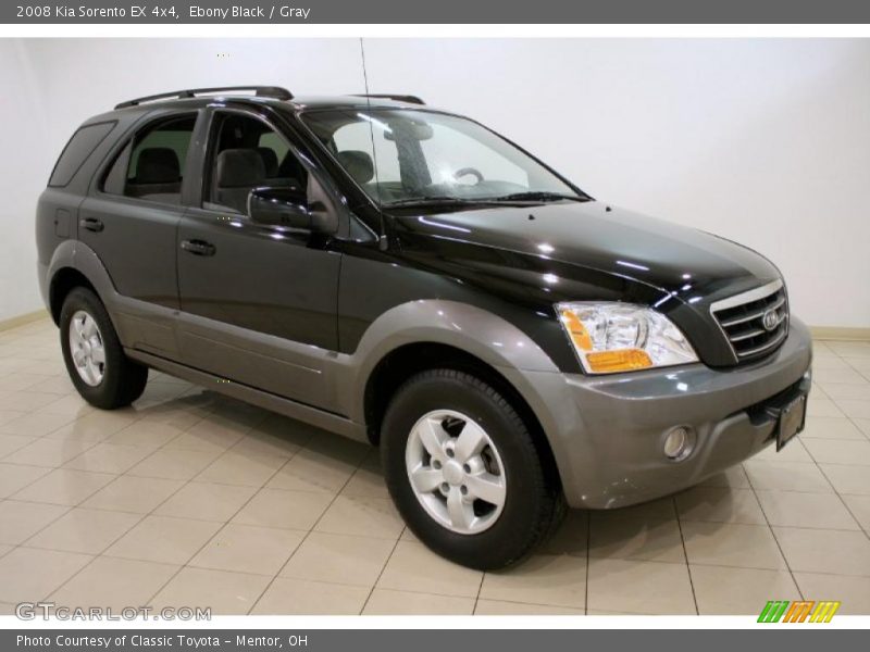 Ebony Black / Gray 2008 Kia Sorento EX 4x4