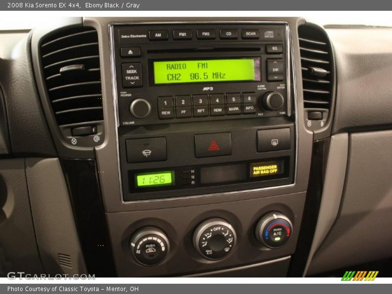 Ebony Black / Gray 2008 Kia Sorento EX 4x4