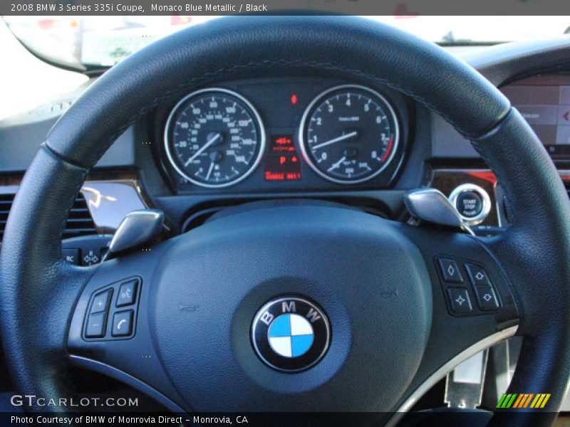 Monaco Blue Metallic / Black 2008 BMW 3 Series 335i Coupe