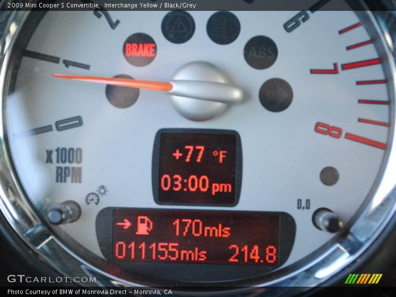 Interchange Yellow / Black/Grey 2009 Mini Cooper S Convertible