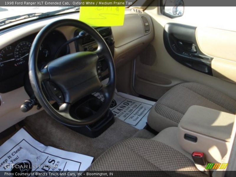 Oxford White / Medium Prairie Tan 1998 Ford Ranger XLT Extended Cab