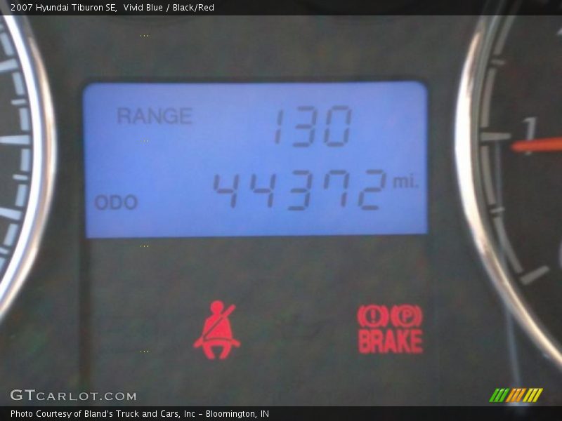 Vivid Blue / Black/Red 2007 Hyundai Tiburon SE