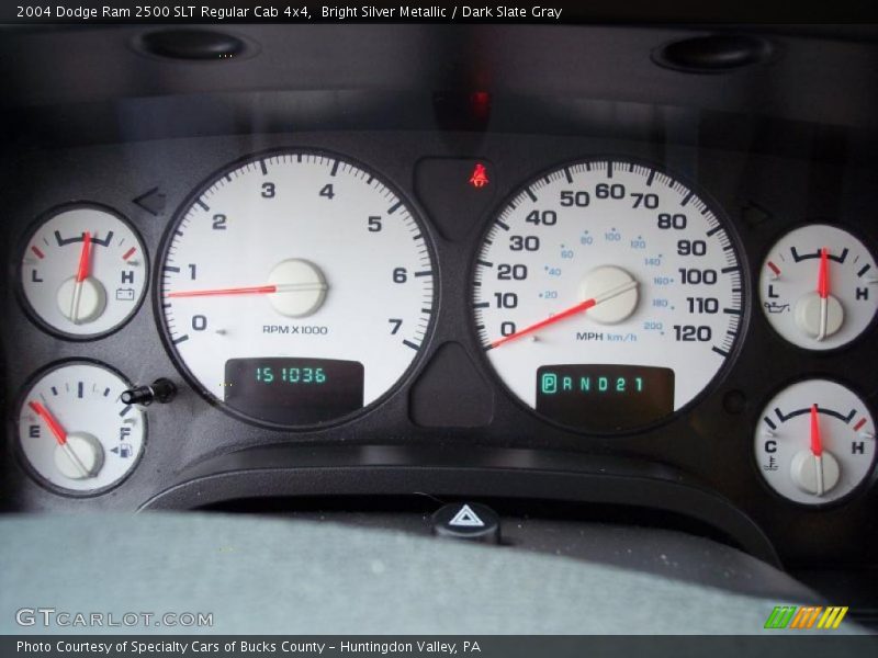  2004 Ram 2500 SLT Regular Cab 4x4 SLT Regular Cab 4x4 Gauges