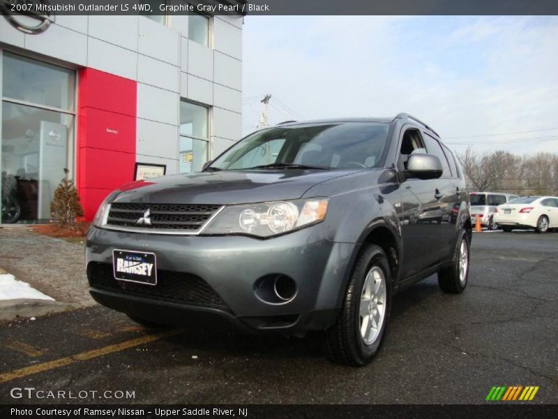 Graphite Gray Pearl / Black 2007 Mitsubishi Outlander LS 4WD