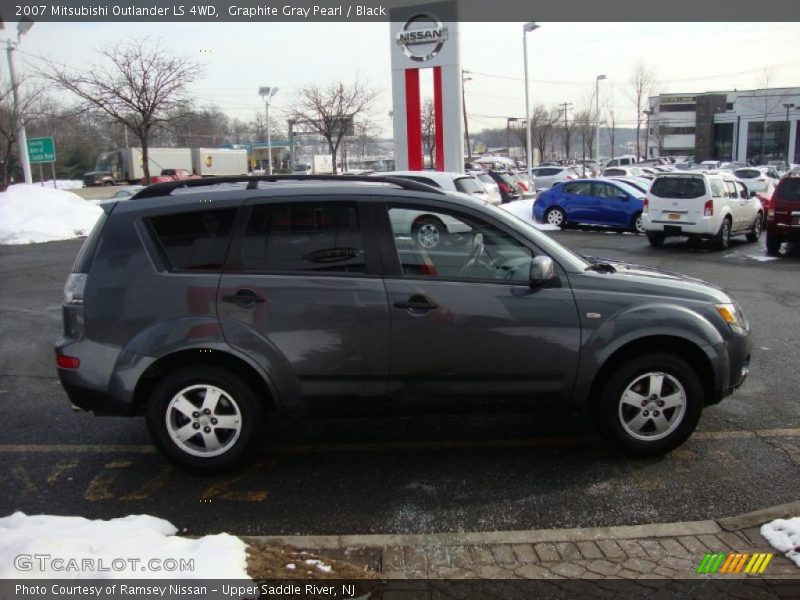 Graphite Gray Pearl / Black 2007 Mitsubishi Outlander LS 4WD