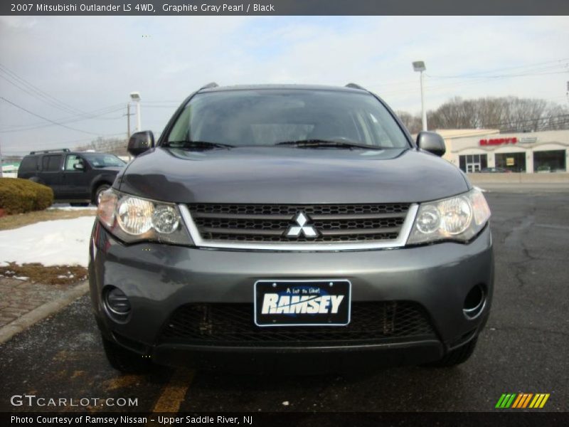 Graphite Gray Pearl / Black 2007 Mitsubishi Outlander LS 4WD