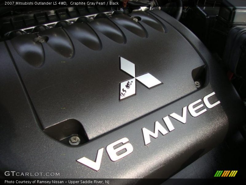 Graphite Gray Pearl / Black 2007 Mitsubishi Outlander LS 4WD