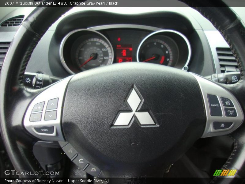 Graphite Gray Pearl / Black 2007 Mitsubishi Outlander LS 4WD