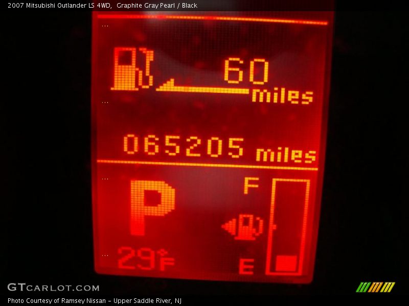 Graphite Gray Pearl / Black 2007 Mitsubishi Outlander LS 4WD