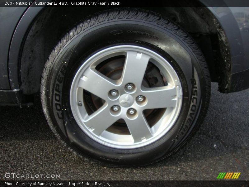 Graphite Gray Pearl / Black 2007 Mitsubishi Outlander LS 4WD