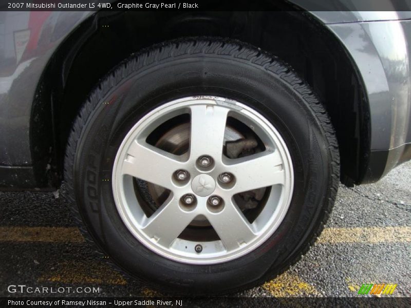 Graphite Gray Pearl / Black 2007 Mitsubishi Outlander LS 4WD