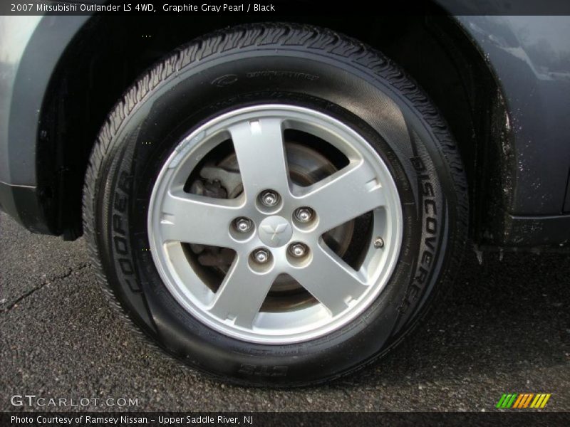 Graphite Gray Pearl / Black 2007 Mitsubishi Outlander LS 4WD