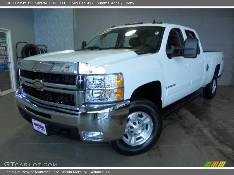 Summit White / Ebony 2008 Chevrolet Silverado 3500HD LT Crew Cab 4x4