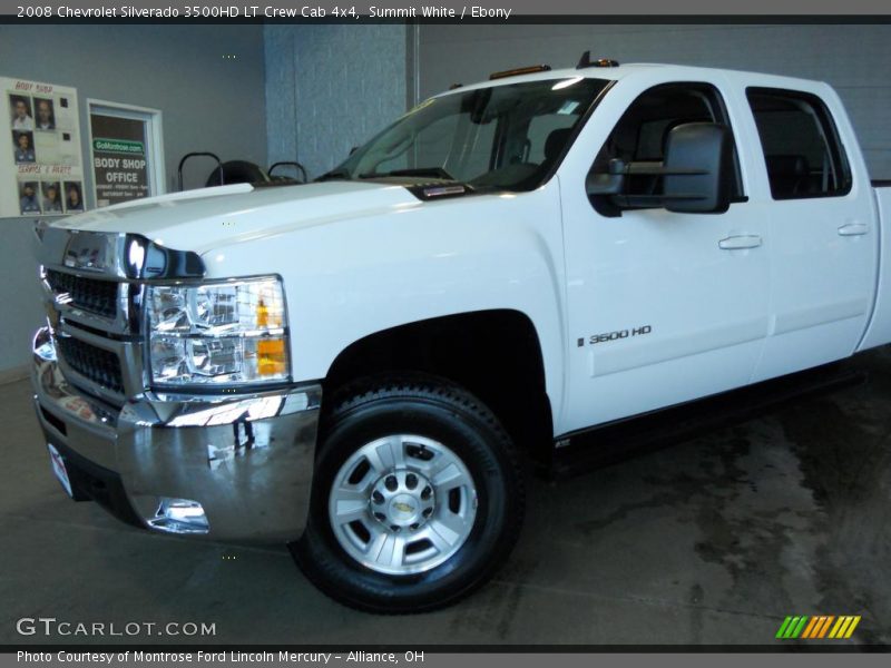 Summit White / Ebony 2008 Chevrolet Silverado 3500HD LT Crew Cab 4x4