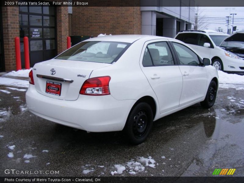 Polar White / Bisque 2009 Toyota Yaris Sedan