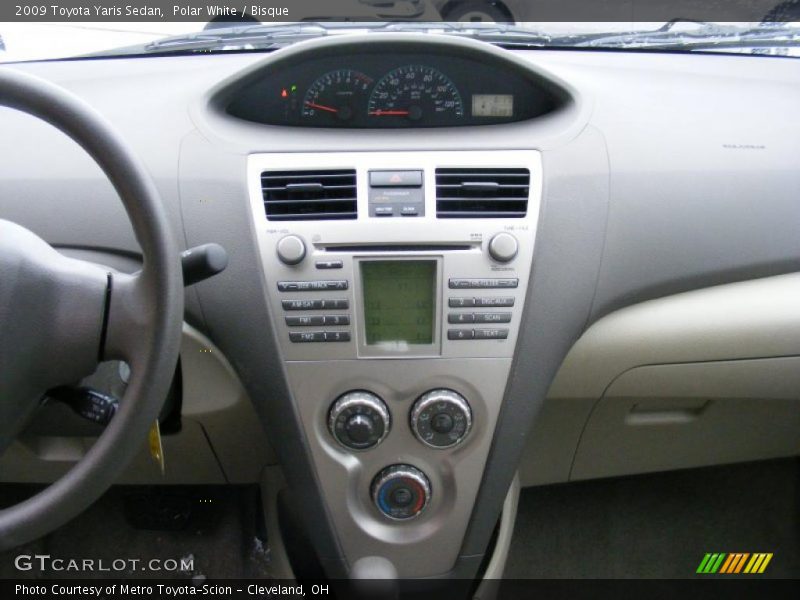 Polar White / Bisque 2009 Toyota Yaris Sedan