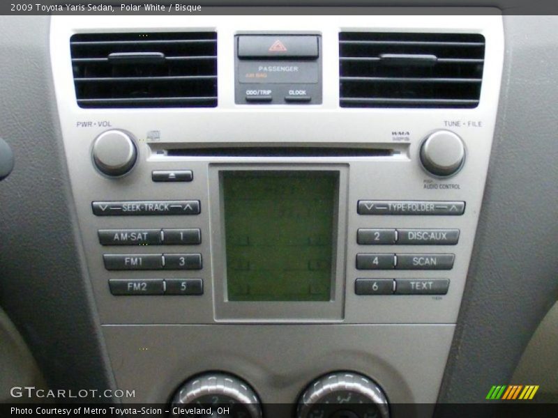 Polar White / Bisque 2009 Toyota Yaris Sedan