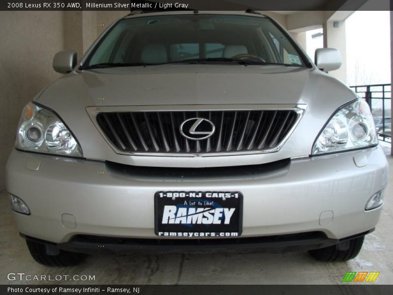 Millenium Silver Metallic / Light Gray 2008 Lexus RX 350 AWD