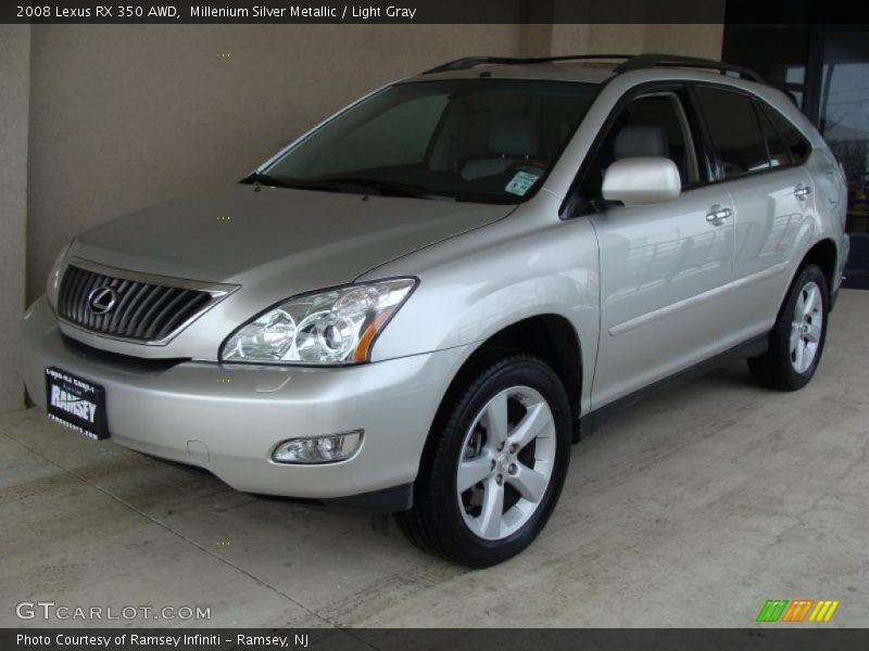 Millenium Silver Metallic / Light Gray 2008 Lexus RX 350 AWD
