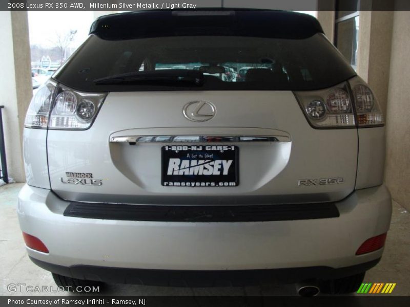 Millenium Silver Metallic / Light Gray 2008 Lexus RX 350 AWD