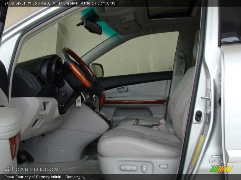 Millenium Silver Metallic / Light Gray 2008 Lexus RX 350 AWD