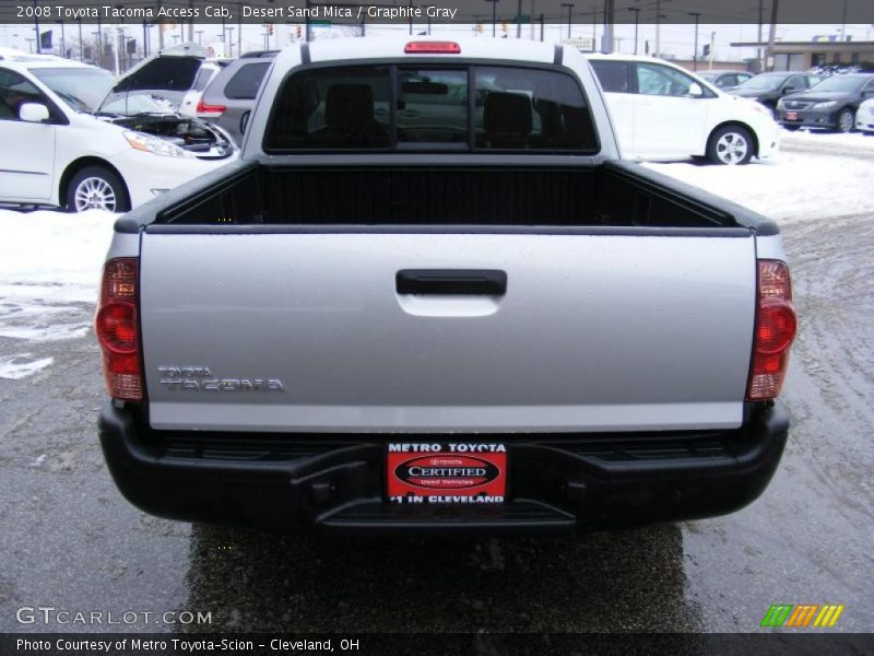 Desert Sand Mica / Graphite Gray 2008 Toyota Tacoma Access Cab