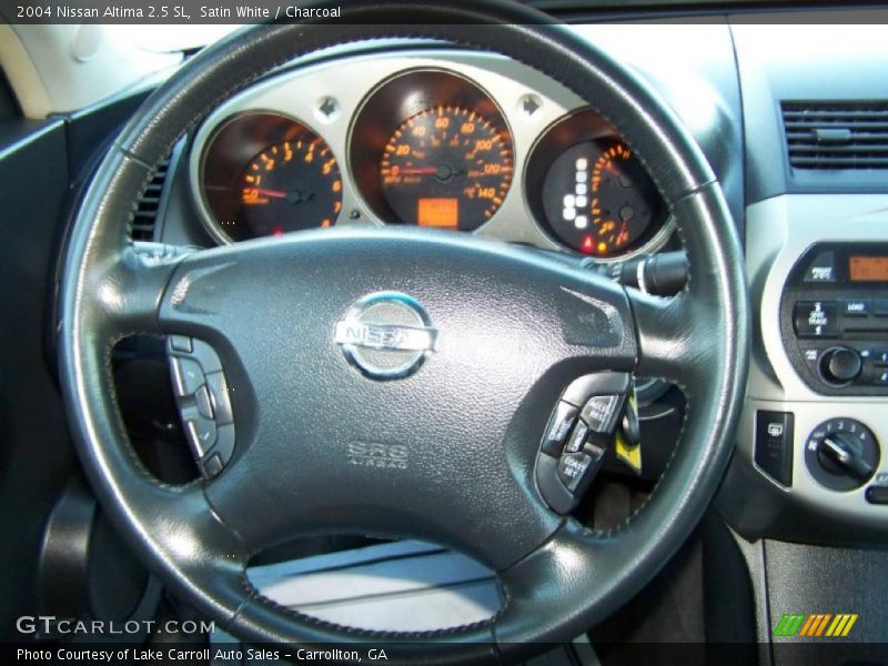 Satin White / Charcoal 2004 Nissan Altima 2.5 SL