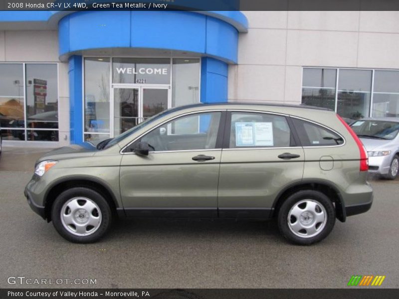 Green Tea Metallic / Ivory 2008 Honda CR-V LX 4WD