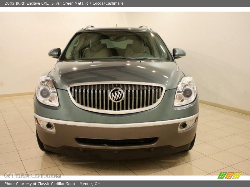 Silver Green Metallic / Cocoa/Cashmere 2009 Buick Enclave CXL