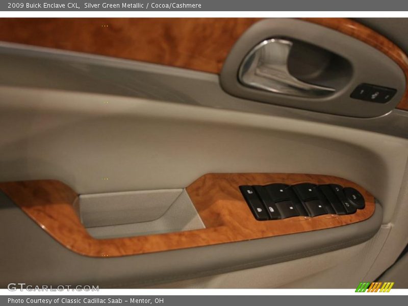 Silver Green Metallic / Cocoa/Cashmere 2009 Buick Enclave CXL