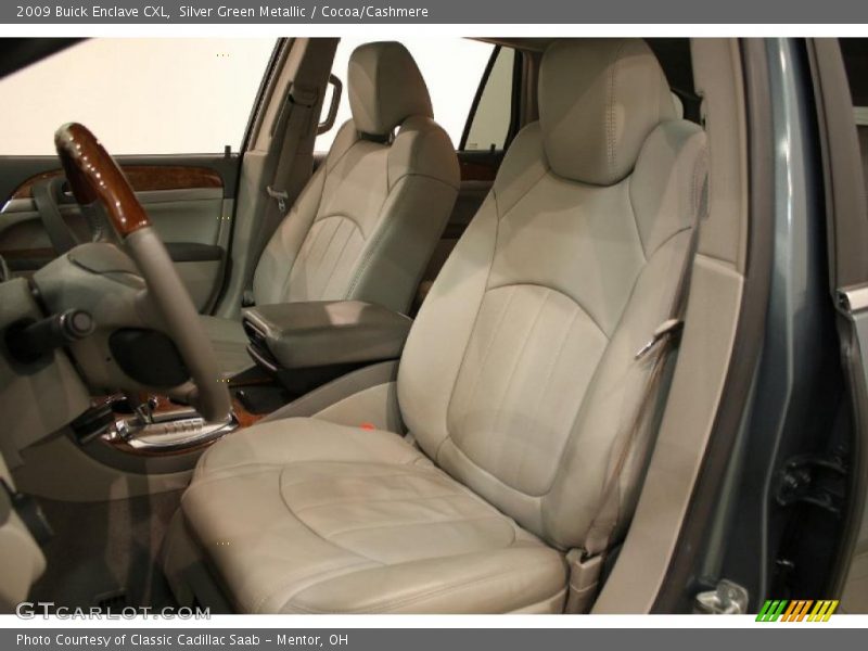 Silver Green Metallic / Cocoa/Cashmere 2009 Buick Enclave CXL