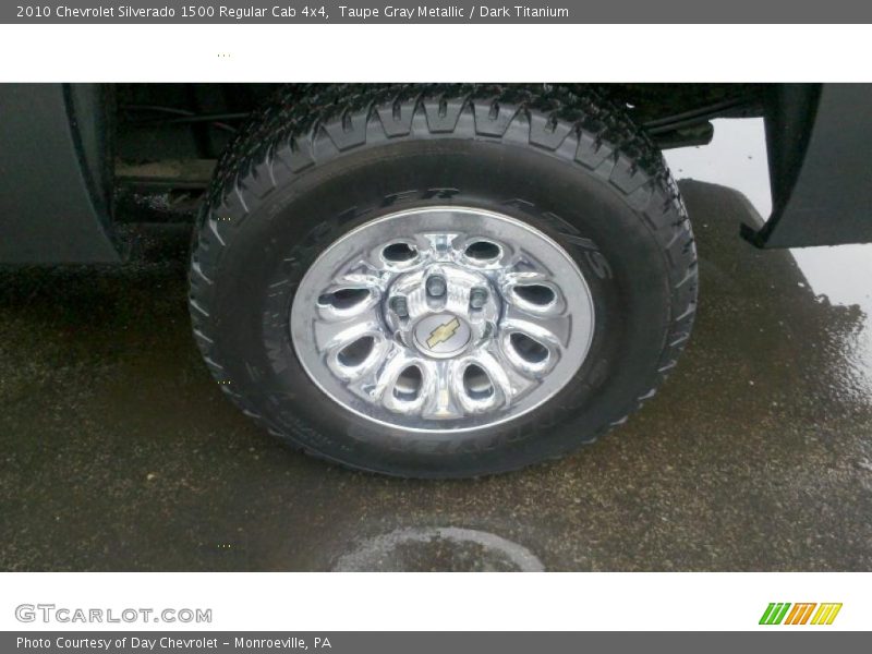 Taupe Gray Metallic / Dark Titanium 2010 Chevrolet Silverado 1500 Regular Cab 4x4