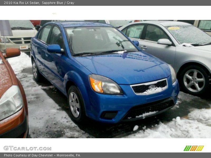 Sapphire Blue / Gray 2010 Kia Rio LX Sedan